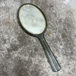 Vintage Jade Vanity Hand Mirror Retro Double Sided 12”